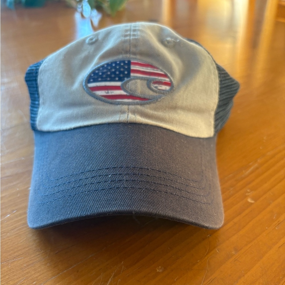 Costa Hat w/ Mesh Back and American Flag Symbol - Picture 2 of 5